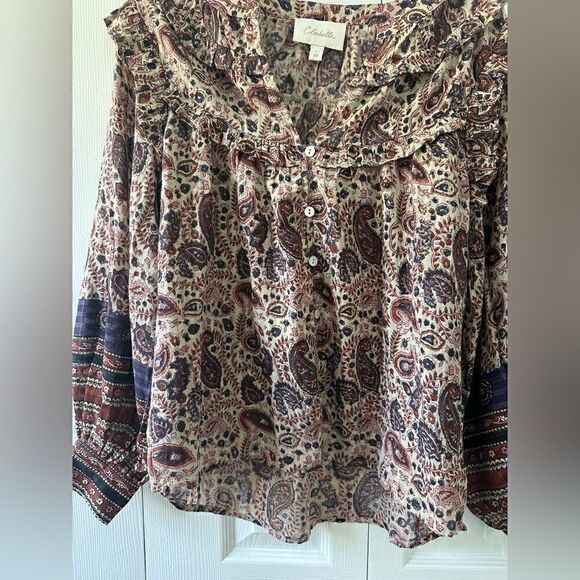 Cleobella Samara Ruffle Blouse Top - Organic Cotton - Picture 8 of 11